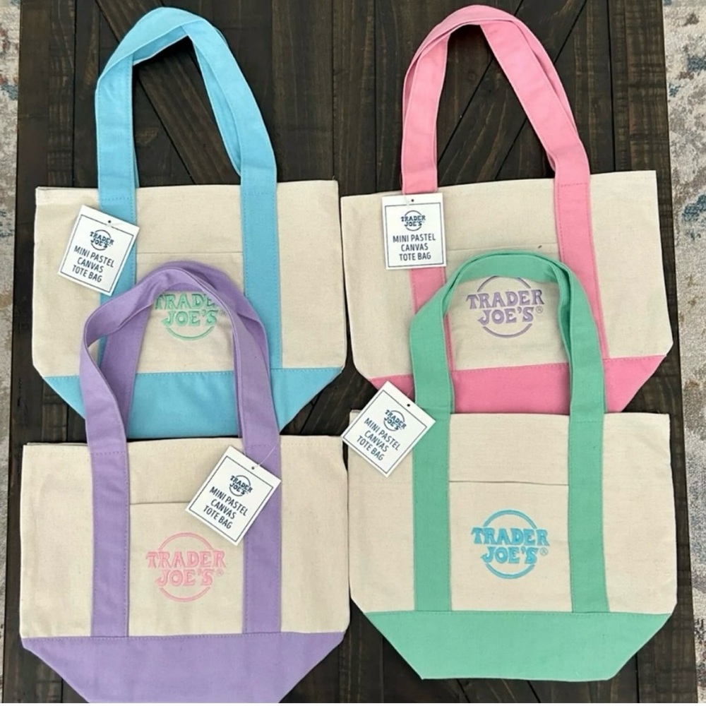 Trader Joe's Mini Canvas totes-NEW With Tag Limited Edition
$20 each